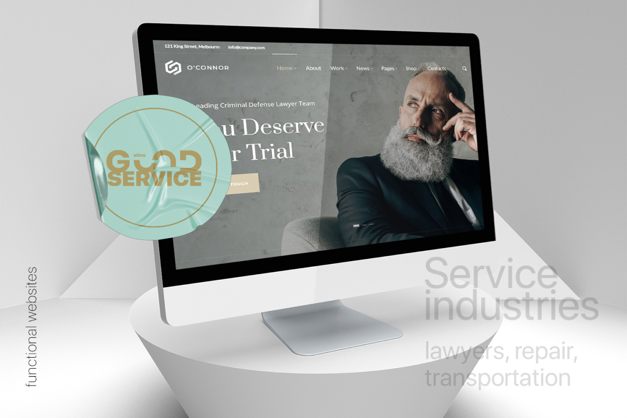 Websites for service sector