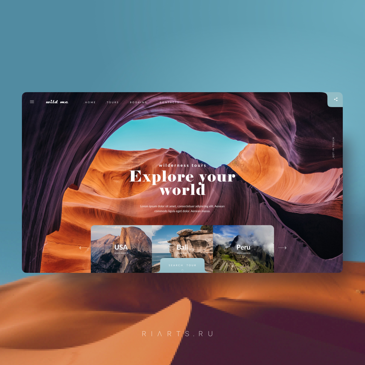 amazing web design travel tour